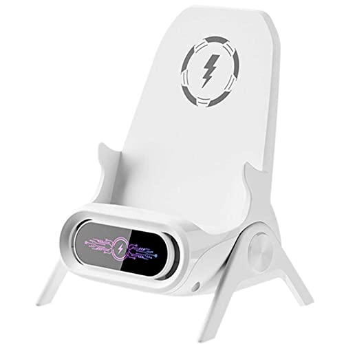 Kabellose Ladestation mit Musik-Lautsprecher-Funktion – tragbarer Mini-Stuhl-Handy-Ständer für alle Handys – verbesserte Versorgung für bequemes Laden von YXBDD