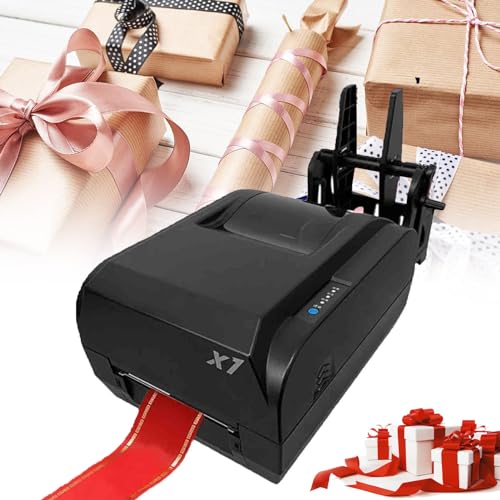 YXCUSAM Satinband-Druckmaschine, Banddruckmaschine, digitaler Farbbanddrucker, unterstützt 50+ Sprachen, für Geschenkverpackungen (108 mm) von YXCUSAM