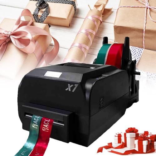 YXCUSAM Satinband-Druckmaschine, Banddruckmaschine, digitaler Farbbanddrucker, unterstützt 50+ Sprachen, für Geschenkverpackungen (50 mm) von YXCUSAM