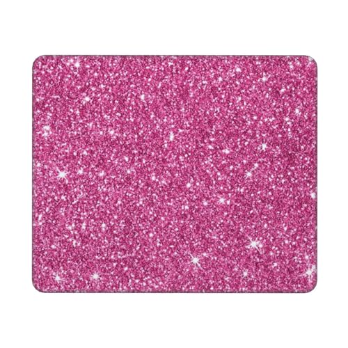 YXDVPALNE Funkelnder rosa Glitzer, Mauspad, rutschfeste Gummiunterseite, wasserdichtes Mauspad, 25 x 30 cm YXDVPALNE Funkelnder rosa Glitzer, Mauspad, rutschfeste Gummiunterseite, wasserdichtes Mauspad, 25 x 30 cm von YXDVPALNE