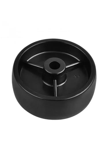 Rollen 1,5 Zoll schwarz PP Einzelrad heller Kunststoff glatt Stück Durchmesser 40 mm 4 Stück von YXHVYUUL