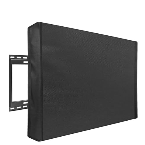 YXINAER Schutzhülle Fernseher Outdoor TV-Abdeckung for Garten und Terrasse, for den Außenbereich, for Schutz des TV-Bildschirms, for den Außenbereich(Black,for 30-32inch TV) von YXINAER