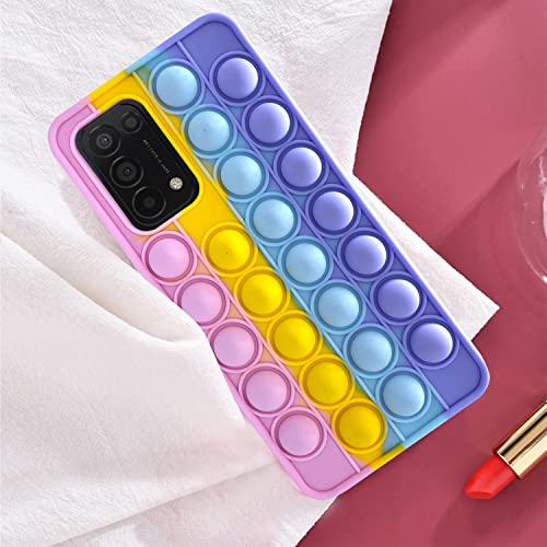YXKJ Hülle Kompatibel mit Oppo Find X3 Lite 5G, [Dekompression] Ultradünnes Weiches TPU Silikon Anti-Scratch Hülle Bubble Sensory Anti-Stress Handyhülle - Farbe von YXKJ