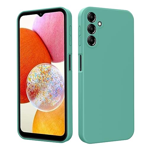 YXKJ - Hülle Kompatibel mit Samsung Galaxy A54 5G, Flüssigsilikon Ultra Dünn mit Microfiber Schutzhülle [Seidige Berührung] [Stoßfest] [Kratzfest] - Blaues Eismeer von YXKJ