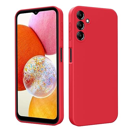 YXKJ - Hülle Kompatibel mit Samsung Galaxy A54 5G, Flüssigsilikon Ultra Dünn mit Microfiber Schutzhülle [Seidige Berührung] [Stoßfest] [Kratzfest] - Rot von YXKJ