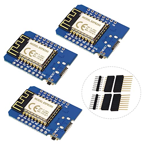 YXPCARS 3 Stück ESP8266 Chip WiFi Entwicklungsboard ESP-12F 4MB Byte Modul für Arduino für NodeMcu von YXPCARS