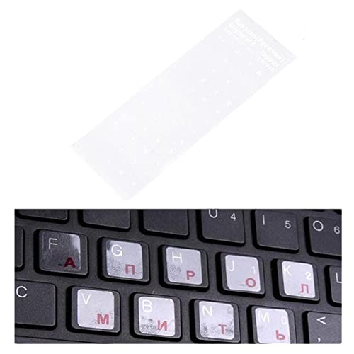 Klare russische Aufkleber Sprache Brief Tastatur Abdeckung Für Laptop Notebook Staub Etikett Zubehör Schutz Q9F0 Computer von YXRRVING