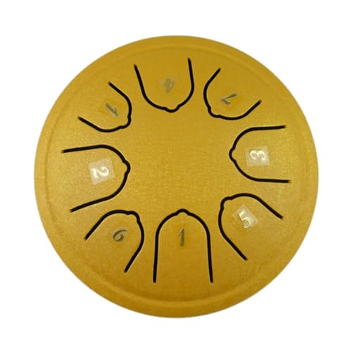 YXRRVING Buddha Stones Mini Steel Tongue Drum, 8 Note Worry Free Drum, 11,4 cm Handpan Drum, Percussion Handpan Drum Kit for Meditation Entertainment Musical Education von YXRRVING
