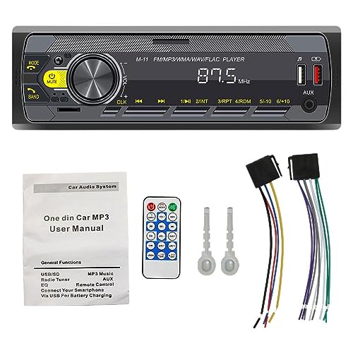 YXRRVING Universal Autoradio 1 Din Bluetooth Autoradio Stereo In Radio Auto MP3 DC 12v D3n3 Dash Aux/Fm/USB/BT Player Receiver Audio von YXRRVING