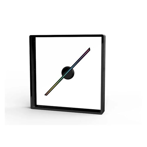 YXZKJZJ 50 cm 19,7 Zoll / 45 cm 17,7 Zoll 3D-Fan-Hologramm-Projektor Integrierte Maschine WiFi Led Sign Holographische Lampe Player Mit Abdeckung Werbedisplay Licht Festival-Werbedisplay(Black,T45) von YXZKJZJ