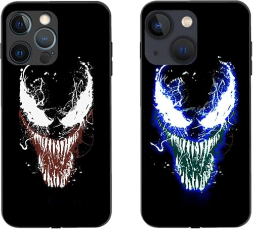 YXuan LED-Schutzhülle für iPhone, leuchtend, Comic, Anime, bunt, leuchtend, modisch, luxuriös, gehärtetes Glas, Hybrid-Handyhülle, Zubehör für Herren (14 Pro Max) YXuan LED-Schutzhülle für iPhone, leuchtend, Comic, Anime, bunt, leuchtend, modisch, luxuriös, gehärtetes Glas, Hybrid-Handyhülle, Zubehör für Herren (14 Pro Max) von YXuan