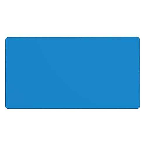 YYHWHJDE Einfarbiges blaues Muster, großes Büro-Gaming-Mauspad, 40,6 x 74,9 cm: starke Haftung und Haltbarkeit, verdickt und rutschfest von YYHWHJDE