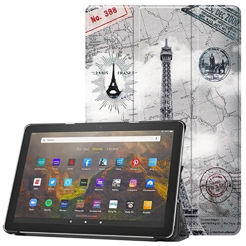 YYSS Hülle für Amazon Kindle Fire HD 8 Tablet (Versionen 2016 2017 2018, 8./7./6. Generation), 8 Zoll, Smart Cover mit Auto Wake/Sleep, Vivid Pattern von YYSS