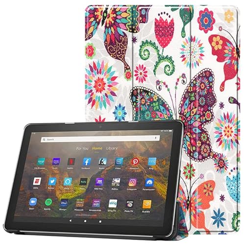 YYSS Hülle für Amazon Kindle Fire HD 8 Tablet (Versionen 2016 2017 2018, 8./7./6. Generation), 8 Zoll, Smart Cover mit Auto Wake/Sleep, Vivid Pattern von YYSS