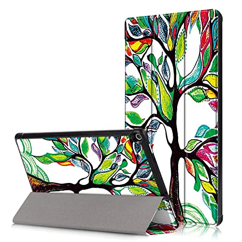 YYSS Hülle für Amazon Kindle Fire HD 8 Tablet (Versionen 2016 2017 2018, 8./7./6. Generation), 8 Zoll, Smart Cover mit Auto Wake/Sleep, Vivid Pattern von YYSS