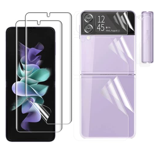 [2 Stück] Schutzfolie Kompatibel für Samsung Galaxy Z Flip 4, Displayschutzfolie 3D Full Cover Panzerglasfolie 9H HD Klar Anti-Kratzer Blasenfrei für Samsung Galaxy Z Flip 4 5G (2022) von YYST
