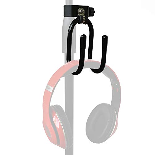 YYST Mikrofonständer zum Anklemmen, Studio-Kopfhörer-Aufhänger, Hakenleiste für Kopfhörer, Kabel, Tamburine usw., kein Instrument (1) von YYST