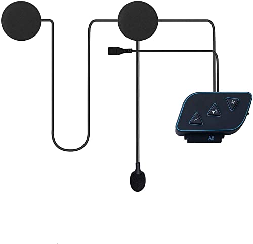 Motorrad Helm Headset mit Powerbank-Funktion Drahtloses Bluetooth 5.0 Ultradünner Helmlautsprecher Hohe Klangqualität wasserdichte Bluetooth-Kopfhörer für Motorradsport Freisprechen/Musik/GPS von YYTFY