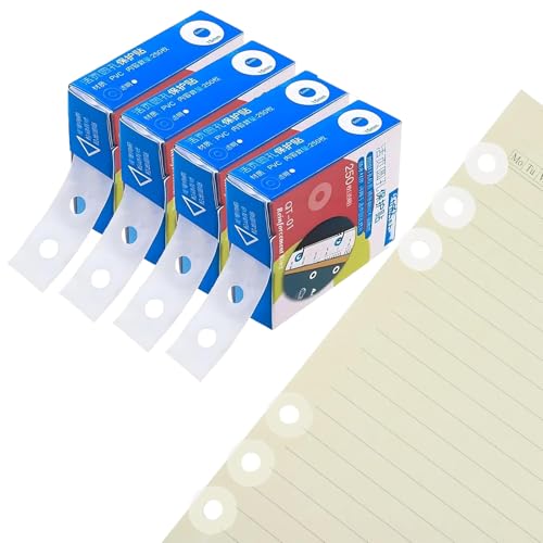 Lochverstärker, 1000 Stück Lochverstärkungsringe, 15mm Lochverstärker Selbstklebend, Ringlochverstärker Papier, Ringlochverstärker Für Lose Blätter, Weiß, Transparent Für Büro, Schule, Heimbedarf Lochverstärker, 1000 Stück Lochverstärkungsringe, 15mm Lochverstärker Selbstklebend, Ringlochverstärker Papier, Ringlochverstärker Für Lose Blätter, Weiß, Transparent Für Büro, Schule, Heimbedarf von YYUEZHI