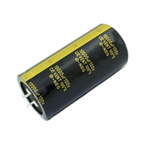 Elektronische Geräte 2 Stück Audio-Elektrolytkondensator 100V10000UF 35 * 70MM for Audio-HiFi-Verstärker Hochfrequenz-Low-ESR-Lautsprecher von YYVFLAUX