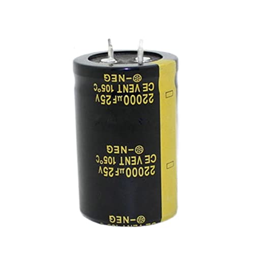 Elektronische Geräte 2 Stück Audio-Elektrolytkondensator 35 V 22000 UF 30 * 50 MM for Audio-HiFi-Verstärker Hochfrequenz-Low-ESR-Lautsprecher (Size : One Size) von YYVFLAUX