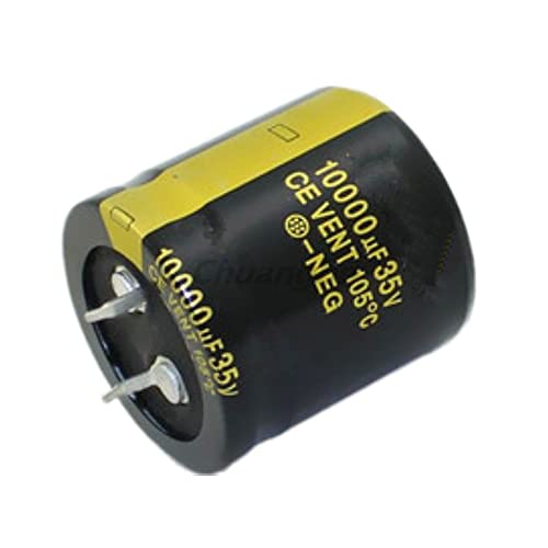 Elektronische Geräte 2 Stück Audio-Elektrolytkondensator 35V10000UF 30 * 30MM for Audio-HiFi-Verstärker Hochfrequenz-Low-ESR-Lautsprecher von YYVFLAUX
