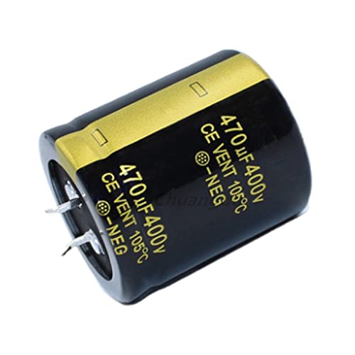 Elektronische Geräte 2 Stück Audio-Elektrolytkondensator 400V470UF 35 * 40 30 * 50 for Audio-HiFi-Verstärker Hochfrequenzlautsprecher mit niedrigem ESR (Size : 35x40) von YYVFLAUX