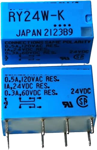 Teile & Ersatzteile Relais 10PCS RY5W-K RY-5W-K 5VDC RY12W-K RY-12W-K 12VDC RY24W-K RY-24W-K 24VDC DIP-8 1A 5V 12V 24V Signalrelais (Color : 12v, Size : RY-W-K) von YYVFLAUX