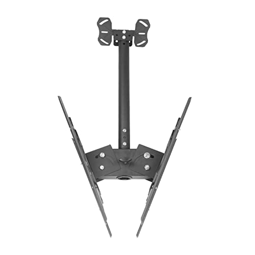 Doppelseitige TV-Deckenhalterung, hängende vollbewegliche TV-Halterung für 50,8 - 81,3 cm Bildschirm, Erweiterungsschraubenbefestigung, hält 2 Fernseher hinten an hinten (Größe: 1,5 m) (2 m) von YYWTXC