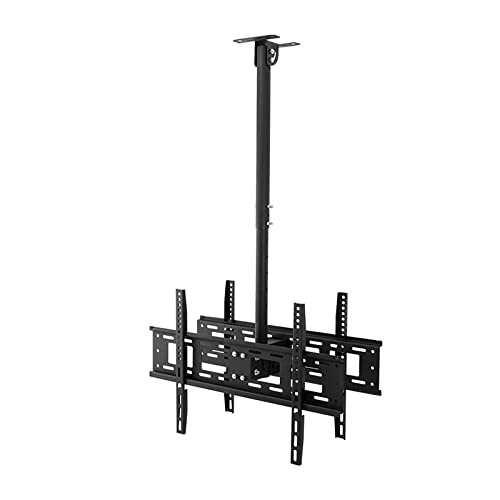 Doppelseitige TV-Deckenhalterung, teleskopierbar, höhenverstellbar, TV-Wandhalterung, passend für Flachbildfernseher von 101,6 - 177,8 cm (40-70 Zoll) (Größe: 2–3 m) (OneColor 0,6) von YYWTXC
