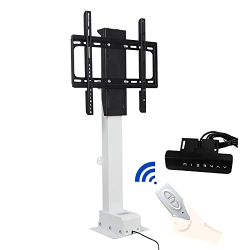 Motorisierte TV-Halterung, höhenverstellbarer TV-Hebemechanismus, Ständer und Deckenhalterung mit Fernbedienung und Speichereinstellung, passend für 81,3 - 165 cm (32-65 Zoll) Fernseher (Farbe: B) (A) von YYWTXC