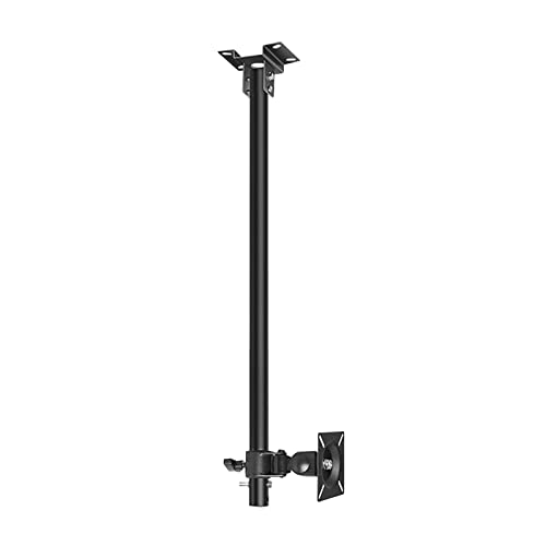 TV-Deckenhalterung, Verlängerungsschraube aus Metall, drehbar, neigbar, geeignet für Flachbildfernseher von 12 bis 27 Zoll, bis zu 100 x 100 mm TV-Deckenhalterung, Verlängerungsschraube aus Metall, drehbar, neigbar, geeignet für Flachbildfernseher von 12 bis 27 Zoll, bis zu 100 x 100 mm von YYWTXC
