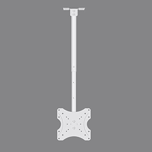 TV-Deckenhalterung, höhenverstellbar, voll beweglich, 360 Grad drehbar, neigbar, schwenkbar, TV-Deckenhalterung, passend für die meisten 35,6 - 81,3 cm (14 - 32 Zoll) Flachbildfernseher (Größe: 0,5 von YYWTXC