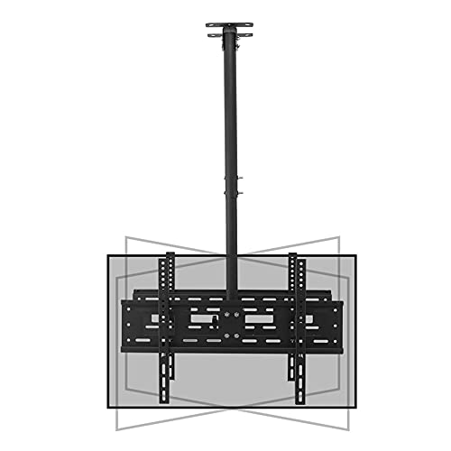 TV-Wandhalterung, Doppelbildschirm-Decken-TV-Halterung, 360° schwenkbar und neigbar, passend für die meisten 101,6-177,8 cm LCD-Flachbildschirme und gebogene Fernseher (Größe: 3 m) (2 m) von YYWTXC