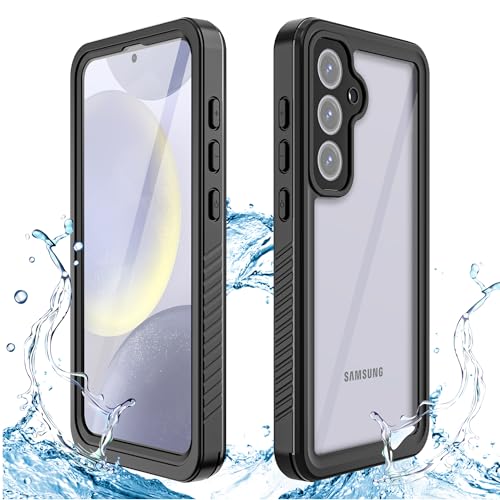 Wasserdichte Schutzhülle für Samsung Galaxy S24 FE, IP68 wasserdicht, zertifiziert, stoßfest, staubdicht, schneefest, Ganzkörperschutz, vollständig versiegelte Unterwasserabdeckung (Schwarz, S24 FE) Wasserdichte Schutzhülle für Samsung Galaxy S24 FE, IP68 wasserdicht, zertifiziert, stoßfest, staubdicht, schneefest, Ganzkörperschutz, vollständig versiegelte Unterwasserabdeckung (Schwarz, S24 FE) von YZBYFON