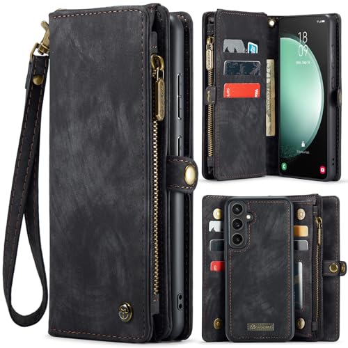YZBYFON Schutzhülle für Samsung Galaxy S23 FE, Brieftaschen-Hülle, magnetischer Klapp-Reißverschluss, Ständer, hochwertiges strapazierfähiges PU-Leder, Folio-Schutzhülle mit Kartenhalter, Umhängeband YZBYFON Schutzhülle für Samsung Galaxy S23 FE, Brieftaschen-Hülle, magnetischer Klapp-Reißverschluss, Ständer, hochwertiges strapazierfähiges PU-Leder, Folio-Schutzhülle mit Kartenhalter, Umhängeband von YZBYFON