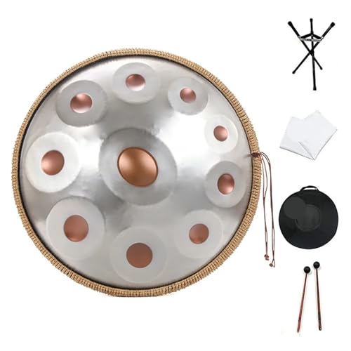 Handpan 22 Zoll 10 Noten in D-Moll Kurd 440Hz Hand Pan Drum mit Trommelständer Professionelles Performance-Musikinstrument für Musikheilung Handpan 22 Zoll 10 Noten in D-Moll Kurd 440Hz Hand Pan Drum mit Trommelständer Professionelles Performance-Musikinstrument für Musikheilung von YZDKR