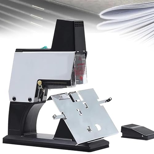 Automatisches Sattelheftgerät, elektrischer Sattelhefter, Flachhefter mit 40 Blatt Kapazität, einstellbare Heftkraft von 1–9 Stufen, für Druckereien und Büros von YZHYYDS
