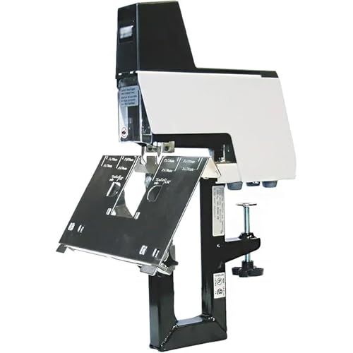 Multifunktionaler, manueller Sattelhefter mit Doppel-Flachnagel und Fußpedal, Heftstärke 2–30 Blatt, 9-fach einstellbarer Druck, für Heftklammern der Größen 66/6 und 66/8 von YZHYYDS