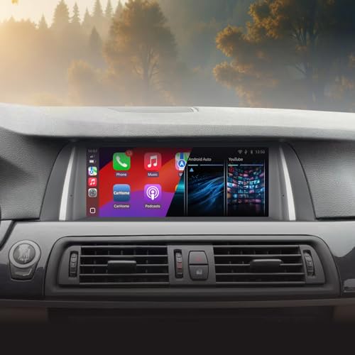 Autoradio für BMW 5er F10 F11(2013-2016) NBT System Stereo mit Wireless CarPlay Android Auto iDrive System Nachrüstung Multimedia Bluetooth IPS Touchscreen Player von YZKONG