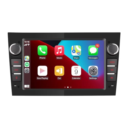 YZKONG Autoradio für OPEL Antara Corsa Vivaro Combo Zafira mit drahtlos CarPlay Android Auto, Double DIN Touchscreen Auto Receiver RDS Radio Bluetooth USB von YZKONG