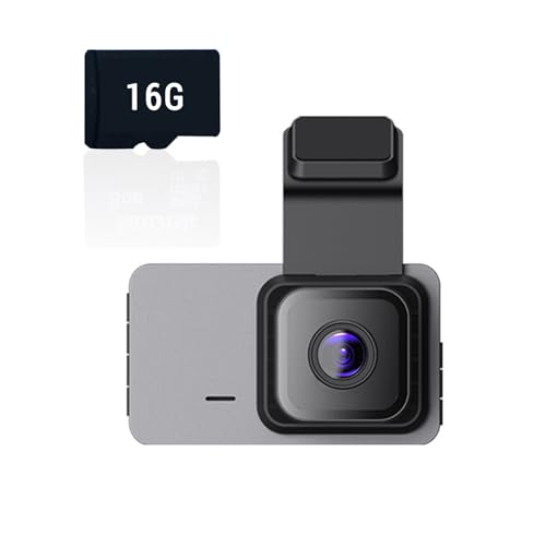 Dash Camera Auto Kabellos, Drahtlose Hd Auto Kamera Mit WiFi Und GPS Tracking, 3" Bildschirm 1296p Dual Dashcam, Parkplatz Monitor, Loop&Time-Lapse Aufnahme, Schutz Ihres Geliebten Autos (16G) von YZOSTFON