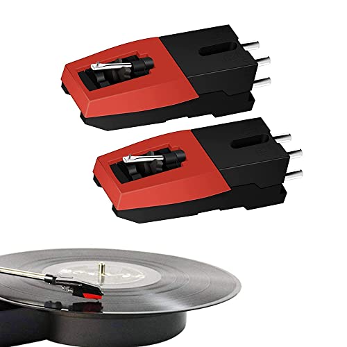 YZSZ 2 Stück Ersatznadel Plattenspieler Nadel Ersatznadel für Plattenspieler Phonograph Stylus Needle Ersatznadel dauerhaft Tonabnehmersystem Magnetkopf Plattenspieler Phonograph Vinyl Plattenspieler von YZSZ