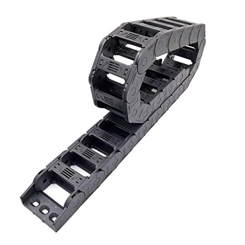 Schleppkette,Energiekette 1 Meter 25x38mm Drahtträgerkabelschleppkettenscheibe mit Endanschlüssen für CNC-Router-Werkzeugmaschinen-Übertragung(150mm) von YZWHKJ