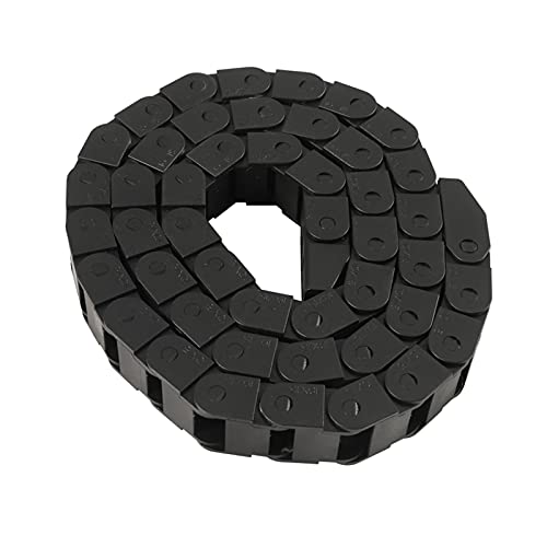 Schleppkette,Energiekette 1M Getriebeketten 7x15 / 10x10 / 10x15 / 10x20 / 10x30 Kabelschleppkettenkette Drahtträger mit Endanschlüssen für Router-Maschine(10x10 mm) von YZWHKJ