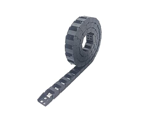 Schleppkette,Energiekette Kunststoff-Schleppzinkline Nylon-Kabel-Schleppketten-Drahtträger mit Endverbinder für 7x7 10x10(10x40 non open R28) von YZWHKJ