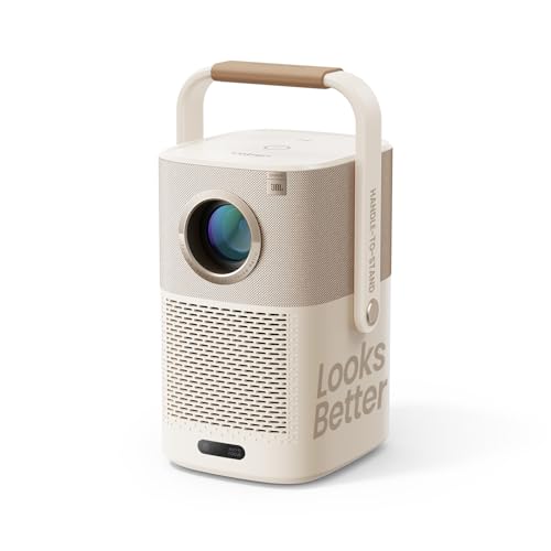 Beamer Outdoor mit wiederaufladbarem Akku, Beamer Sound von JBL, Native 1080P 450ANSI FHD Tragbarer Projektor mit WiFi 6 und Bluetooth, Autofokus Beamer Heimkino für Outdoor Home(Looks Better Slogan) Beamer Outdoor mit wiederaufladbarem Akku, Beamer Sound von JBL, Native 1080P 450ANSI FHD Tragbarer Projektor mit WiFi 6 und Bluetooth, Autofokus Beamer Heimkino für Outdoor Home(Looks Better Slogan) von Yaber PROJECTOR