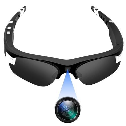 Yadayuki Mini Kamera,Sport Brillen mit Kamera HD 1080P Sonnenbrille mini überwachungskamera,Kleine Videokamera Unterstützen Nehmen Video und Foto geeignet für Outdooraktivitäten Yadayuki Mini Kamera,Sport Brillen mit Kamera HD 1080P Sonnenbrille mini überwachungskamera,Kleine Videokamera Unterstützen Nehmen Video und Foto geeignet für Outdooraktivitäten von Yadayuki