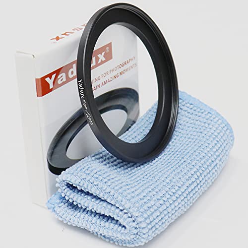 49 mm auf 52 mm Step-Up-Ring, für Kameraobjektive und Filter, Metallfilter, Step-Up-Ringadapter, der Anschluss 49 mm Objektiv auf 52 mm Filterobjektiv-Zubehör 49 mm auf 52 mm Step-Up-Ring, für Kameraobjektive und Filter, Metallfilter, Step-Up-Ringadapter, der Anschluss 49 mm Objektiv auf 52 mm Filterobjektiv-Zubehör von Yadsux