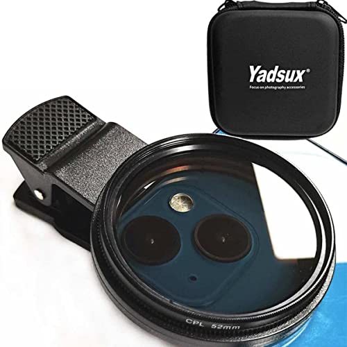 CPL-Filter, 52 mm, CPL-Filter für iPhone 15, 14, 13, 12, 11, Samsung BLU, Motorola, Xiaomi und andere Smartphones CPL-Filter, 52 mm, CPL-Filter für iPhone 15, 14, 13, 12, 11, Samsung BLU, Motorola, Xiaomi und andere Smartphones von Yadsux